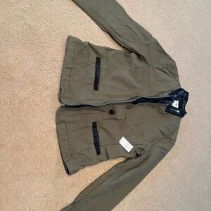 GAP Green Military Field Jacket with Black Zipper